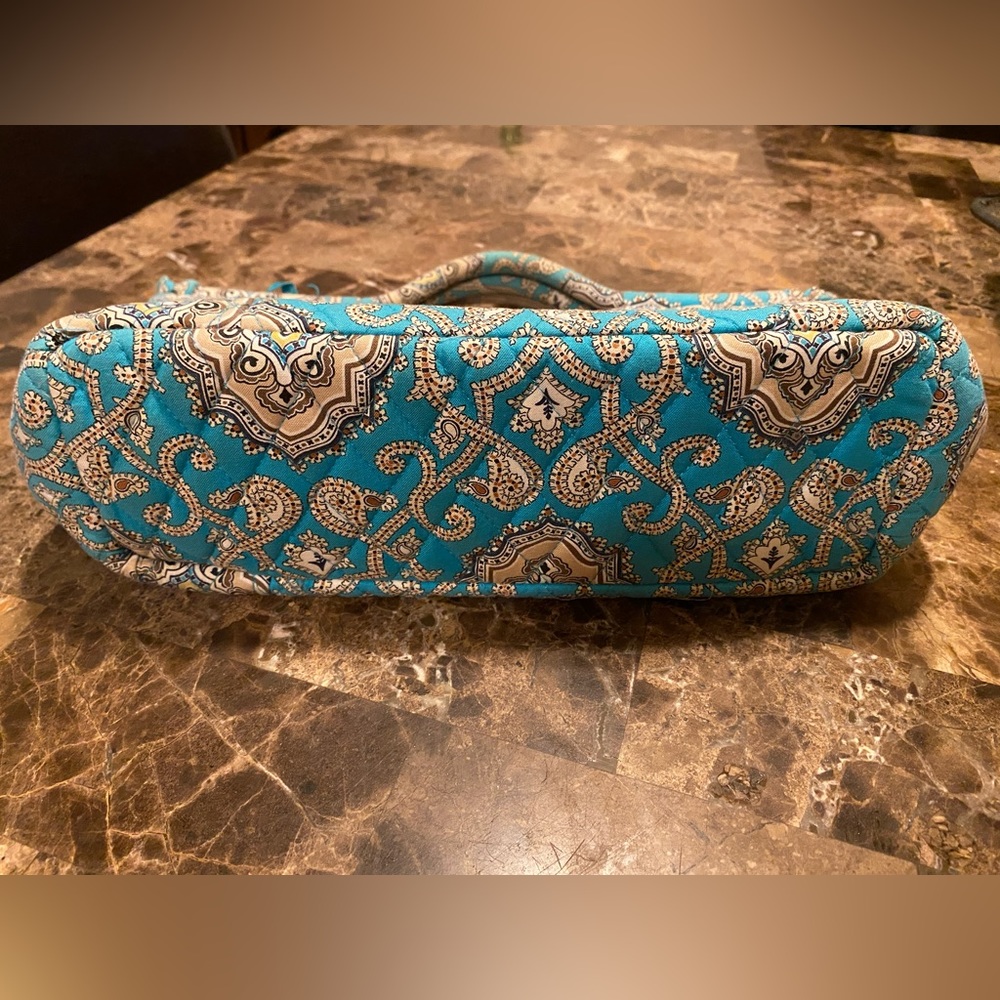 Sold🛑💙VERA BRADLEY~ Turquoise Gabby Satchel (retired pattern) - Picture 12 of 13